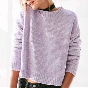 Silence + Noise Velvet Chenille Pullover Sweater